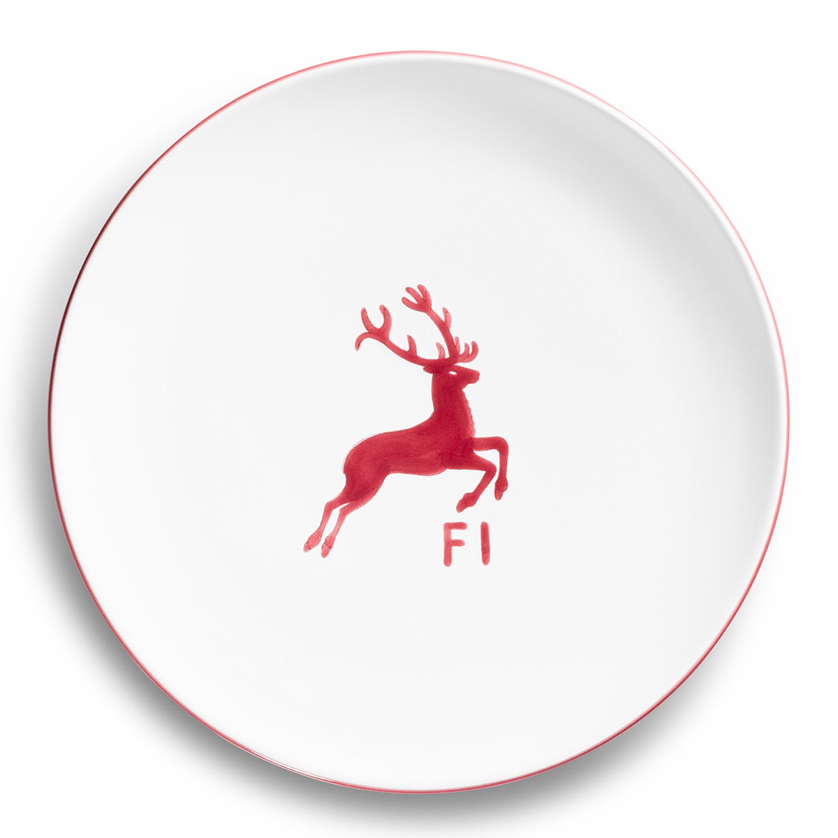 Dinner plate Cup with initials